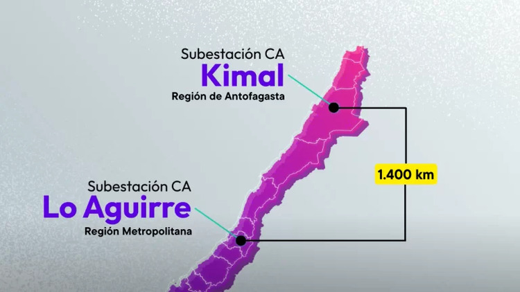 Partió construcción de megaproyecto de transmisión eléctrica Kimal-Lo Aguirre