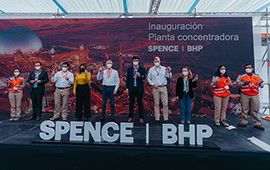 Nueva planta concentradora de BHP reduce el consumo de energía y la emisión de GEI