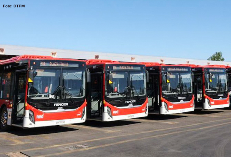 Buses eléctricos en transporte público de la RM llegan al 62% con importantes beneficios ambientales