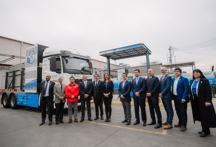 Inauguran primera estación para abastecer de hidrógeno verde a camiones de alto tonelaje en Chile