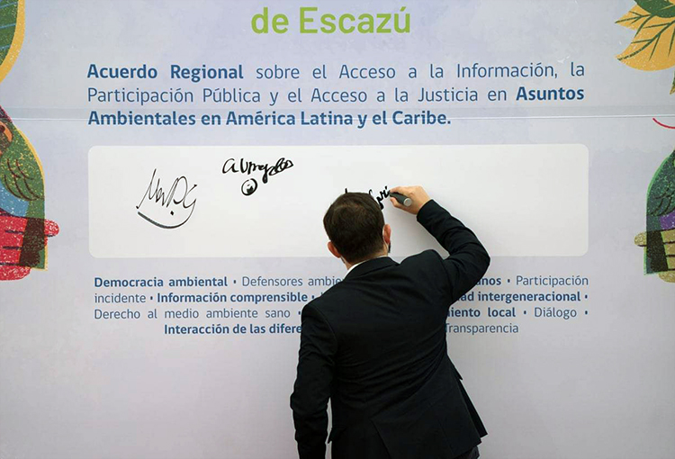 Ministros aprueban Plan de Implementación Participativa del Acuerdo de Escazú