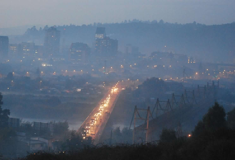 Emergencia por mala calidad del aire en San Carlos, Chillán, Coronel, Nacimiento y Padre Las Casas