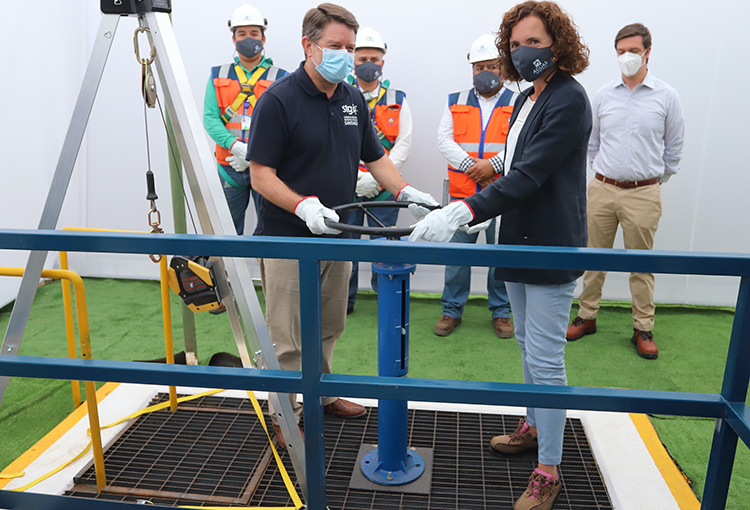 Inauguran gran matriz de agua para reforzar el suministro de 7 comunas