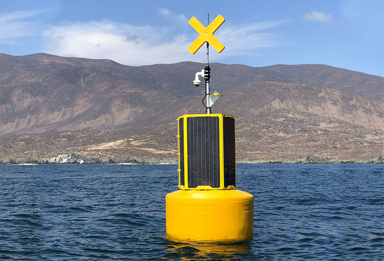 Instalan primeras boyas hidroacústicas para el monitoreo y protección de la fauna marina 
