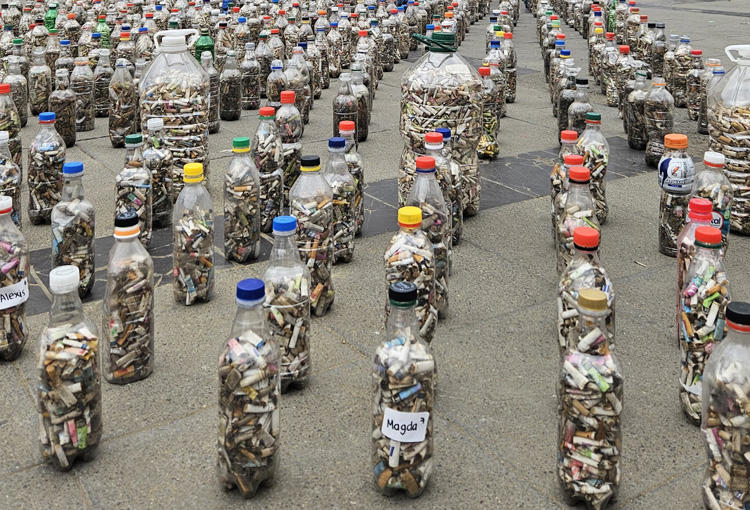 Reciclan más de 170 mil colillas de cigarro evitando contaminar millones de litros de agua