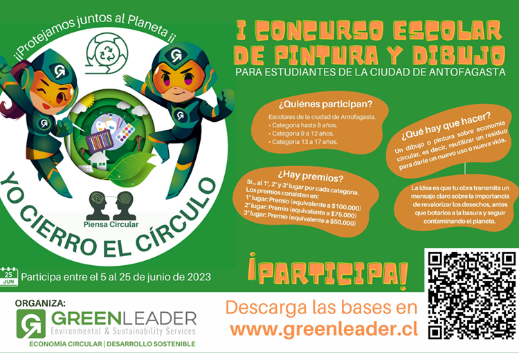 Green Leader lanzó concurso escolar en Antofagasta para fomentar el reúso de residuos