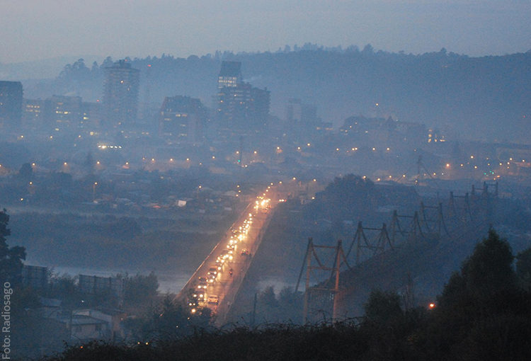 Chile tiene la mayor tasa de mortalidad atribuible a contaminación por MP2,5 en Sudamérica