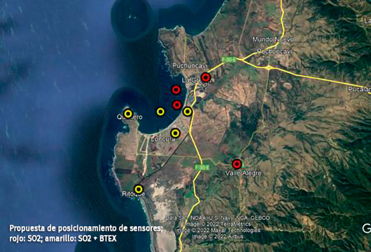 Quintero-Puchuncaví: aprueban red de sensores que medirán COVs en polo industrial