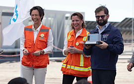 En María Elena inauguran parque de baterías de almacenamiento solar más grande de América Latina