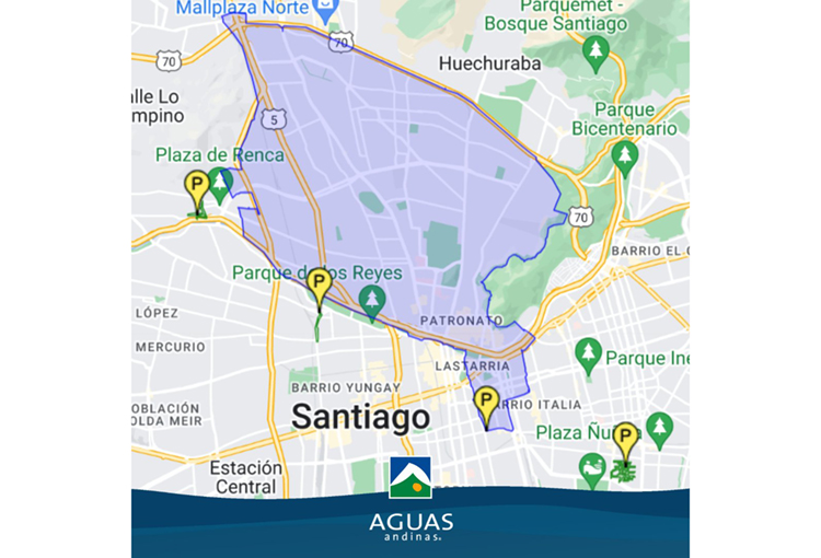 Aguas Andinas anunció corte de agua en seis comunas de la RM entre el 6 y 8 de octubre